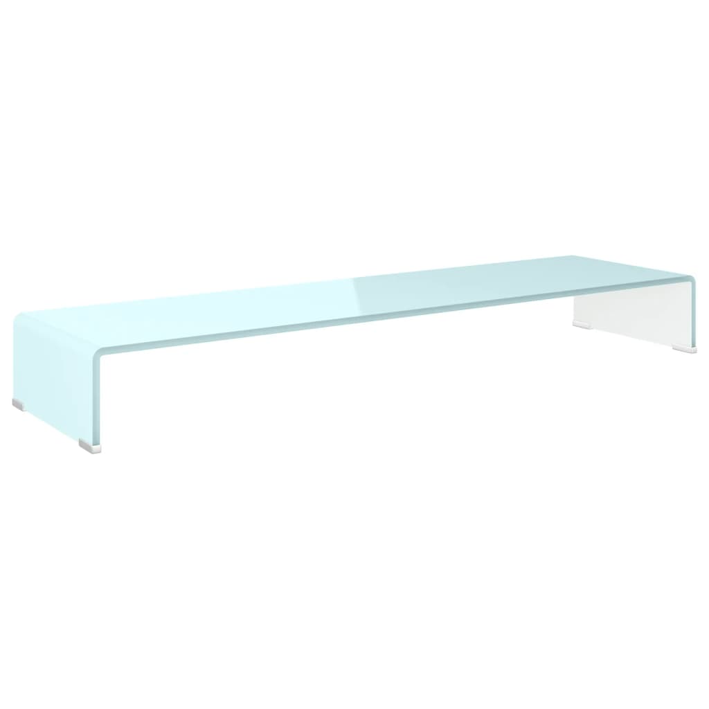 Tv-Meubel/Monitorverhoger Glas 110 x 30 x 13 cm Groen