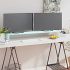 TV-meubel monitorverhoger 110x30x13 cm glas groen