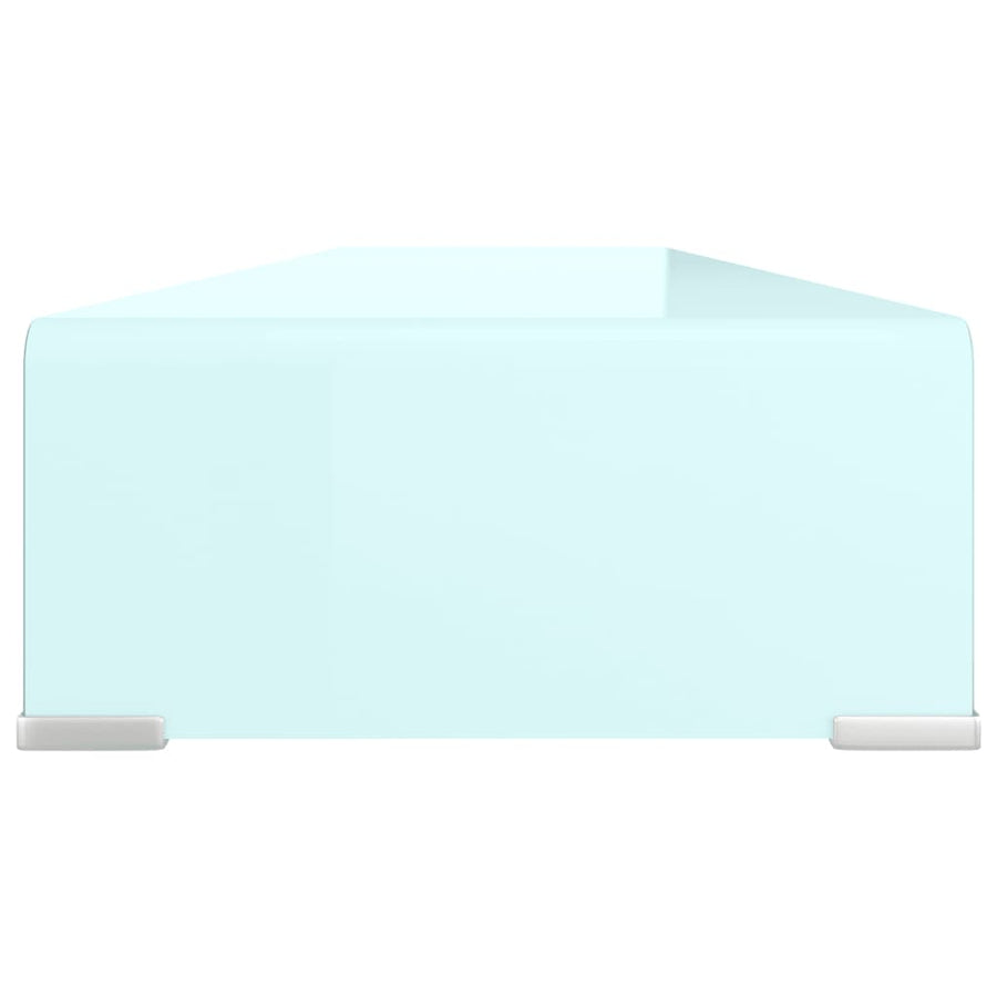 Tv-Meubel/Monitorverhoger Glas 120 x 30 x 13 cm Groen
