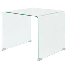 Salontafel Transparant 49,5X50X45 Cm Gehard Glas