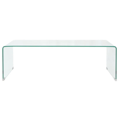 Salontafel 98X45X30 Cm Gehard Glas Transparant