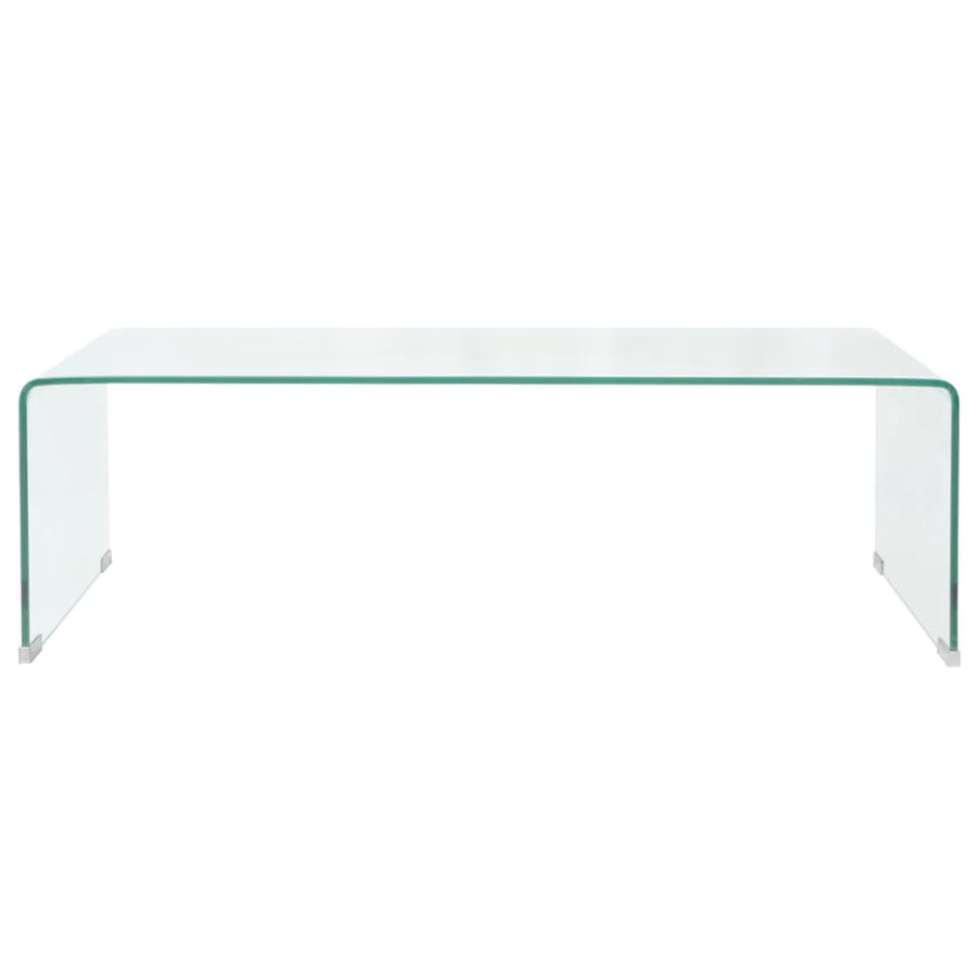 Salontafel 98X45X30 Cm Gehard Glas Transparant