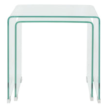 Bijzettafel Set -Dlg Transparant Gehard Glas 2