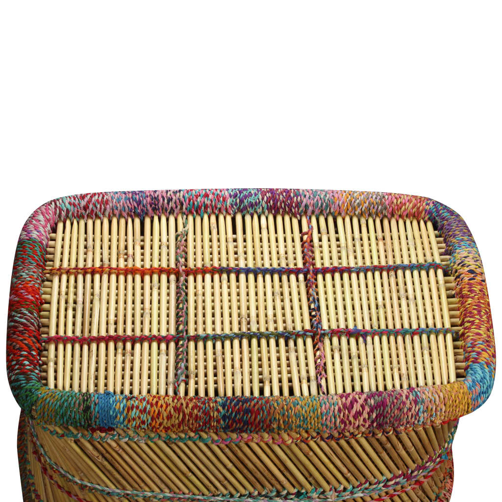 Salontafel Met Chindi Details Bamboe Meerkleurig