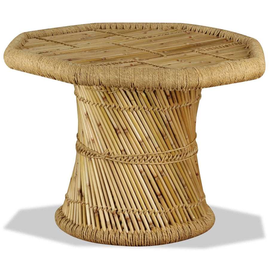 Salontafel Achthoekig 60X60X45 Cm Bamboe Bruin