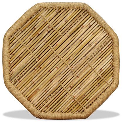 Salontafel Achthoekig 60X60X45 Cm Bamboe Bruin