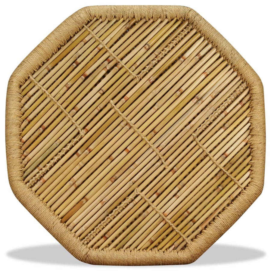 Salontafel Achthoekig 60X60X45 Cm Bamboe Bruin