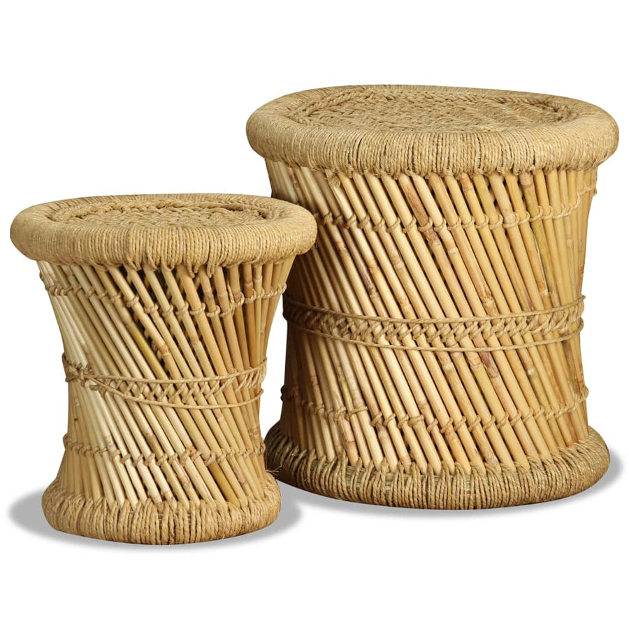 Krukken Bamboe En Jute Bruin