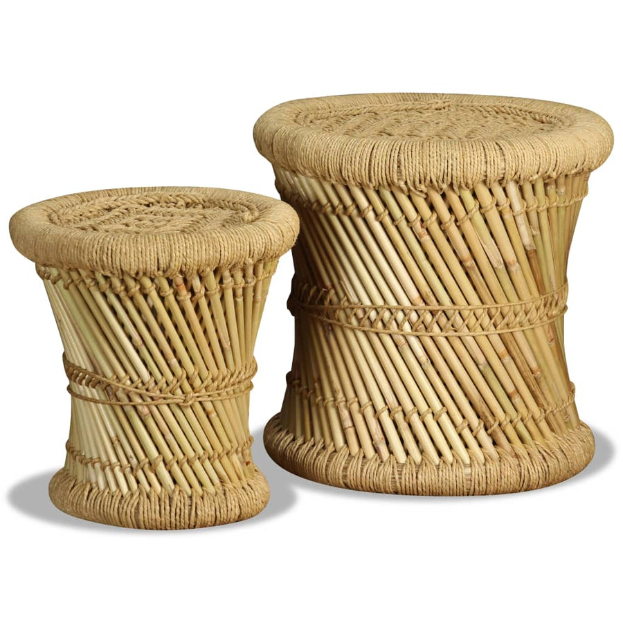 Krukken Bamboe En Jute Bruin
