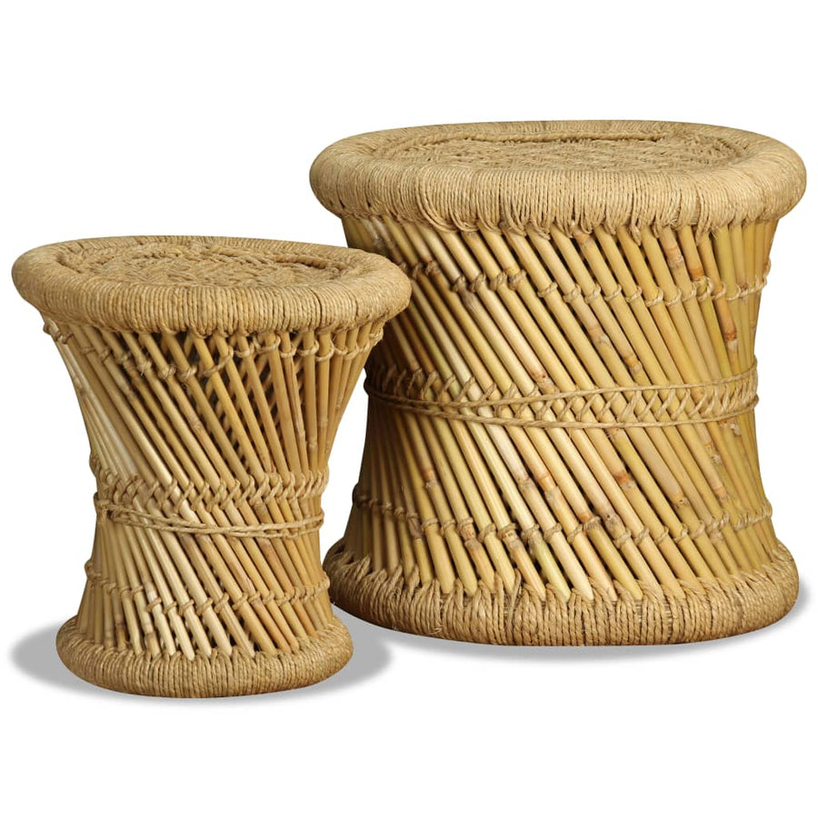 Krukken Bamboe En Jute Bruin