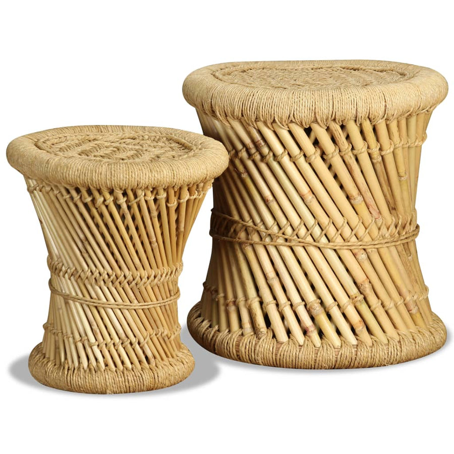 Krukken Bamboe En Jute Bruin
