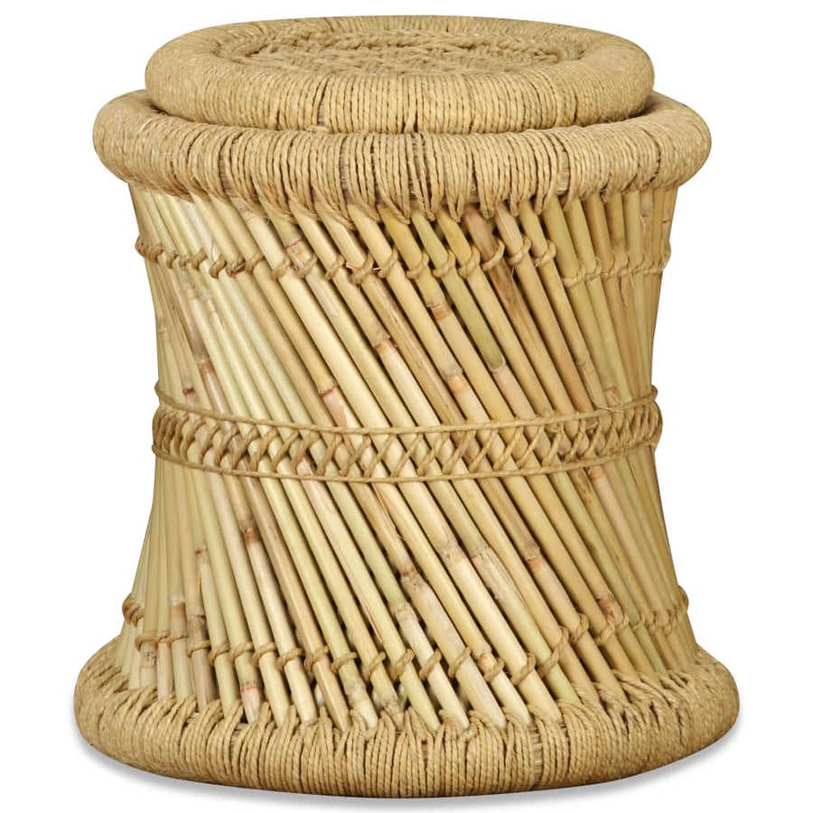 Krukken Bamboe En Jute Bruin