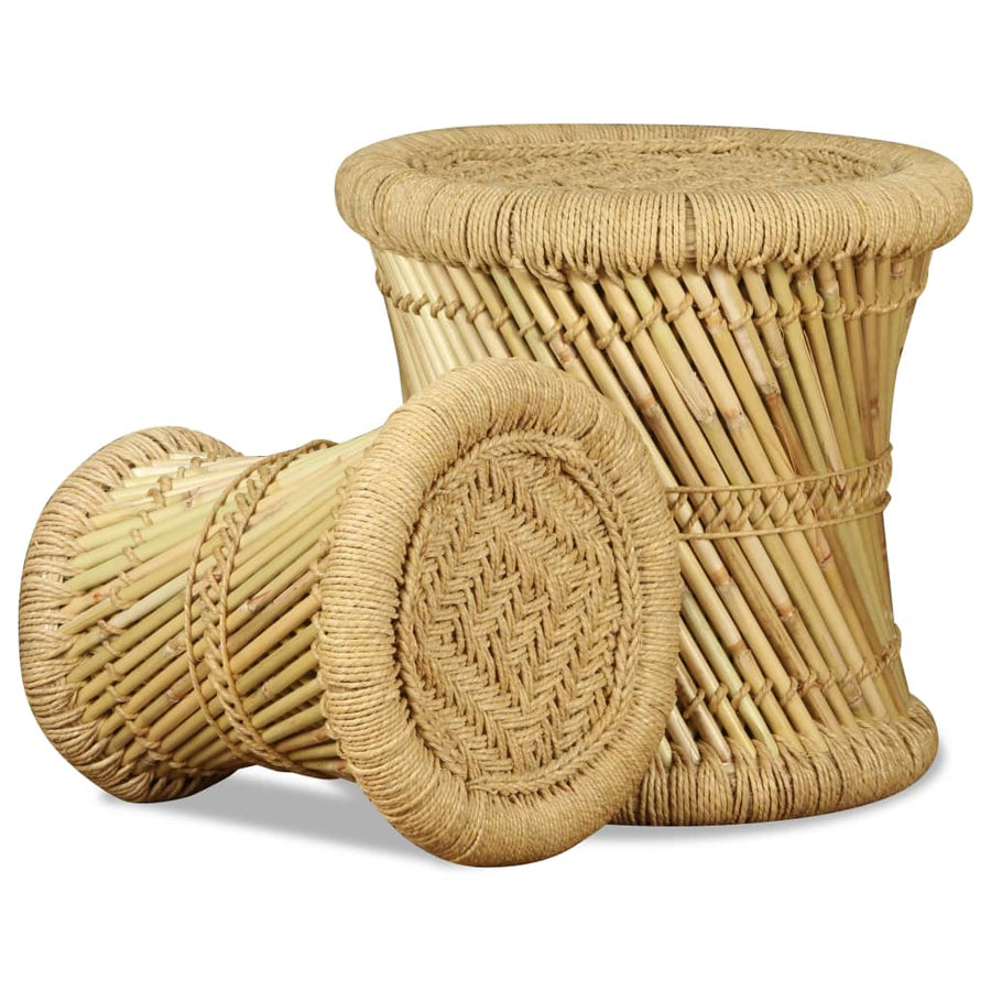 Krukken Bamboe En Jute Bruin