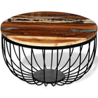 Coffee table solid reclaimed wood