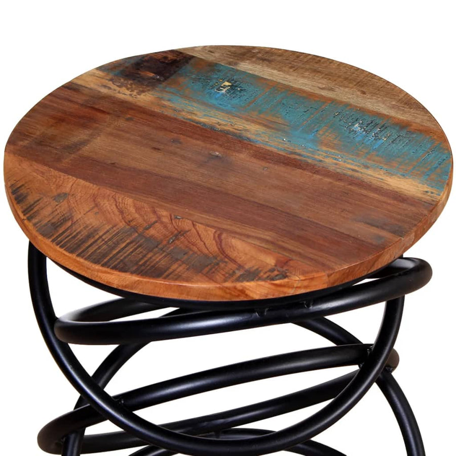 Bijzettafel massief gerecycled hout