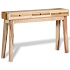 Wandtafel massief gerecycled hout 3 lades