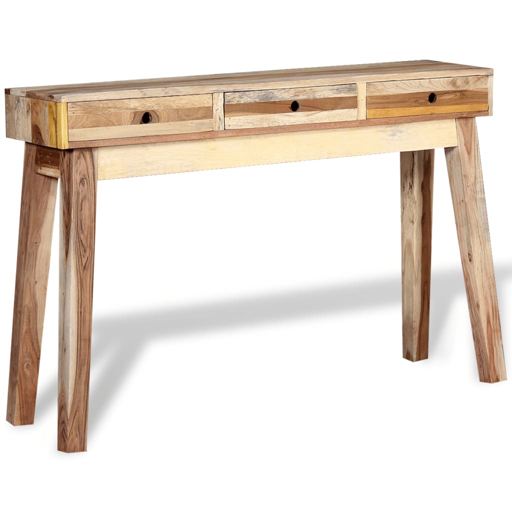 Wandtafel massief gerecycled hout