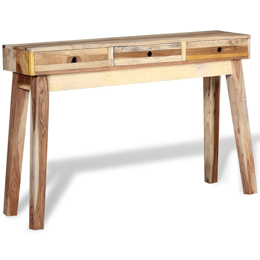 Wandtafel massief gerecycled hout