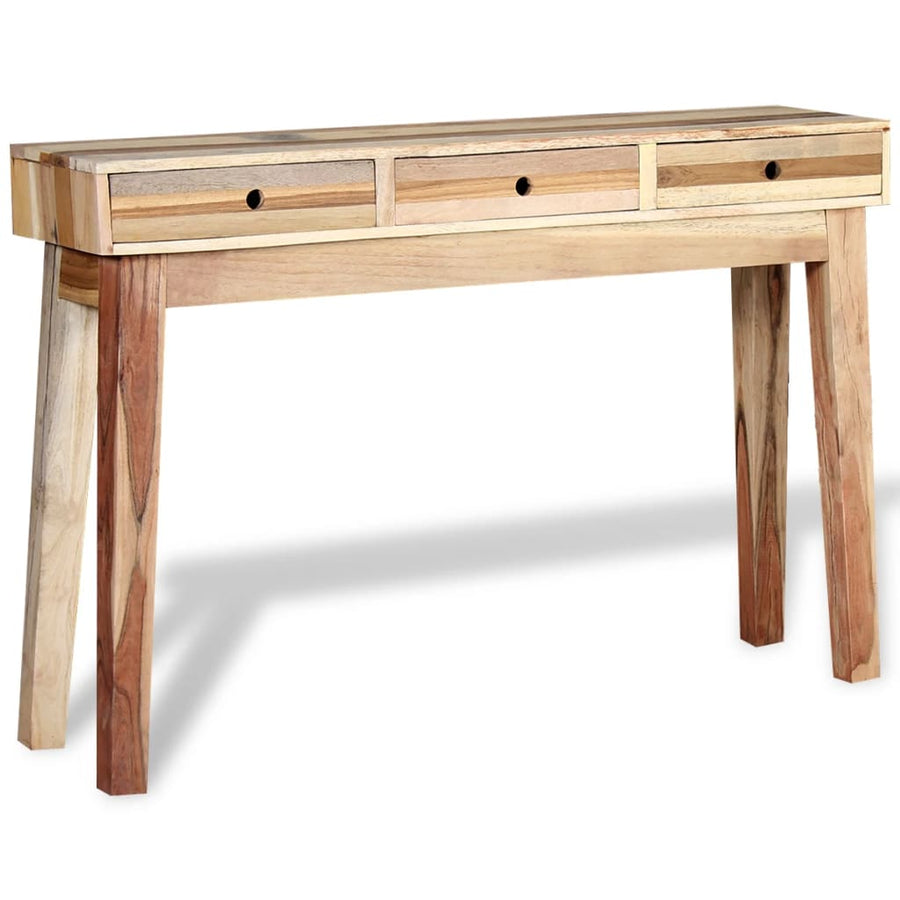 Wandtafel massief gerecycled hout
