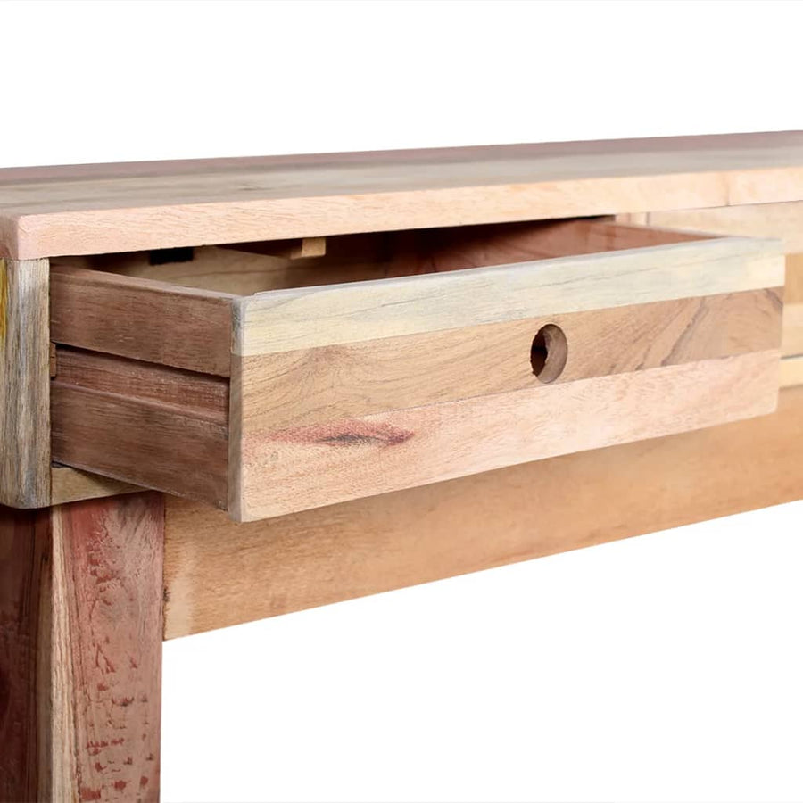 Wandtafel massief gerecycled hout
