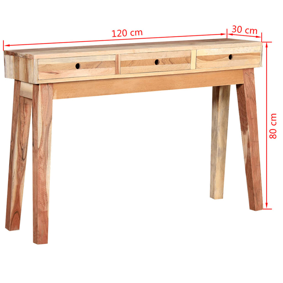 Wandtafel massief gerecycled hout