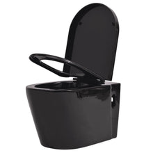Hangend Toilet Keramiek Zwart