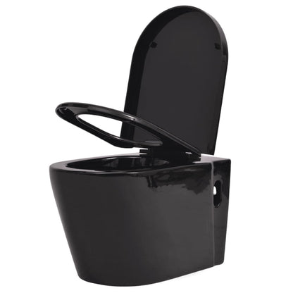 Hangend Toilet Keramiek Zwart