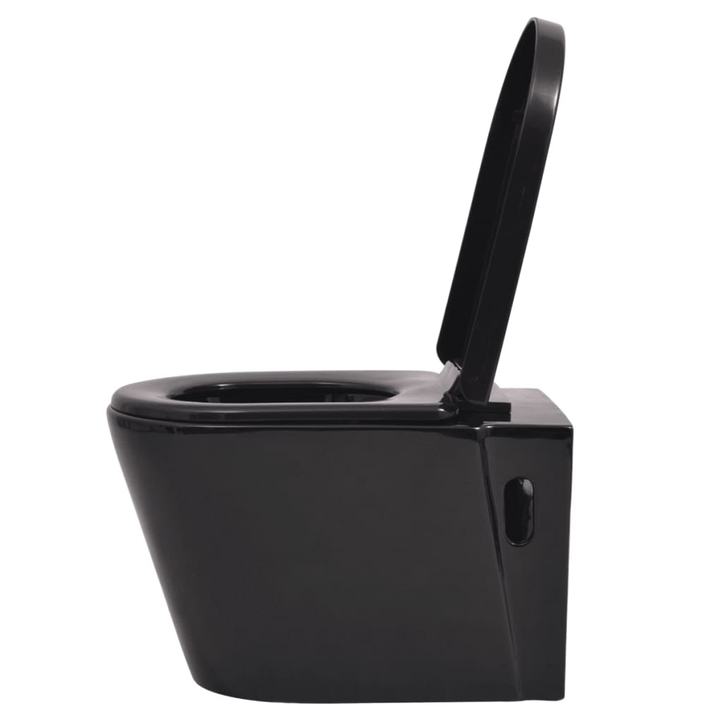 Hangend Toilet Keramiek Zwart