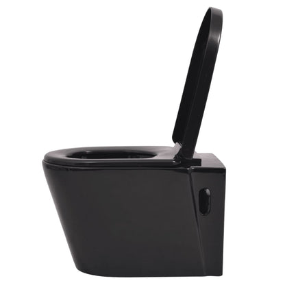Hangend Toilet Keramiek Zwart
