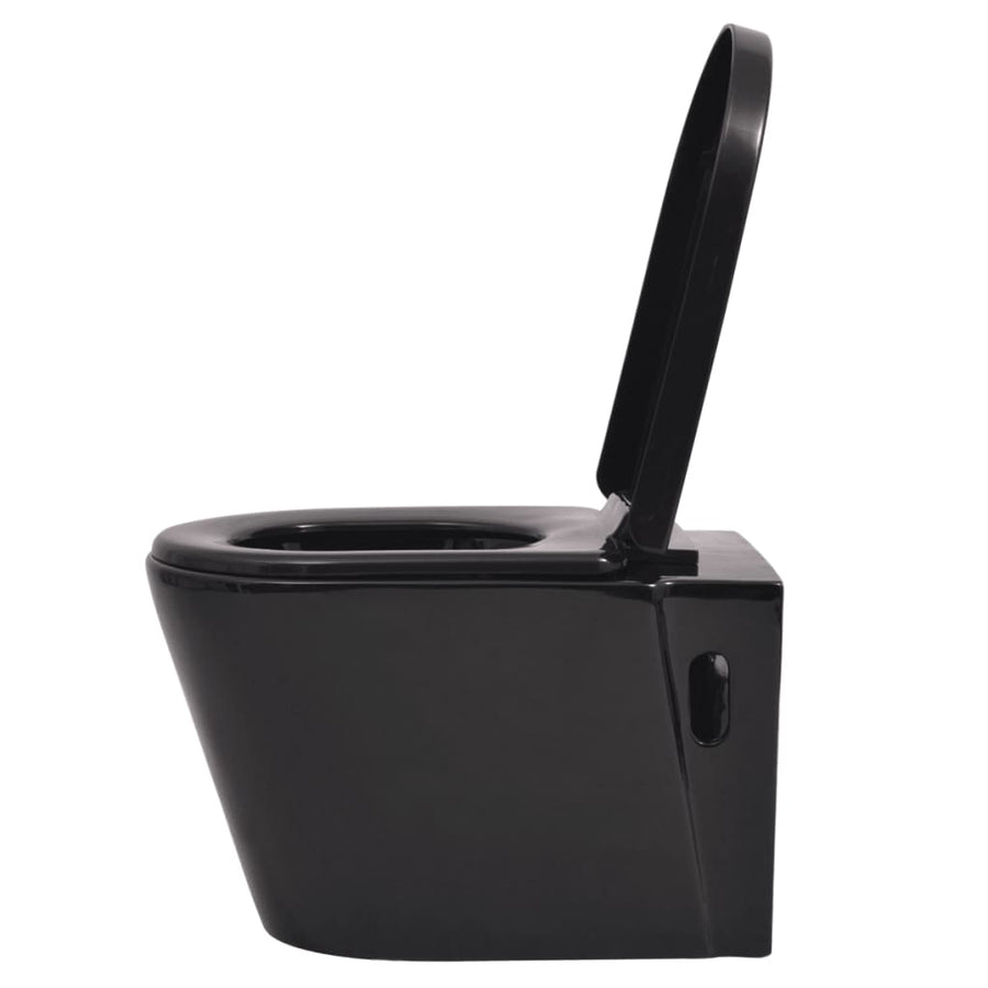 Hangend Toilet Keramiek Zwart