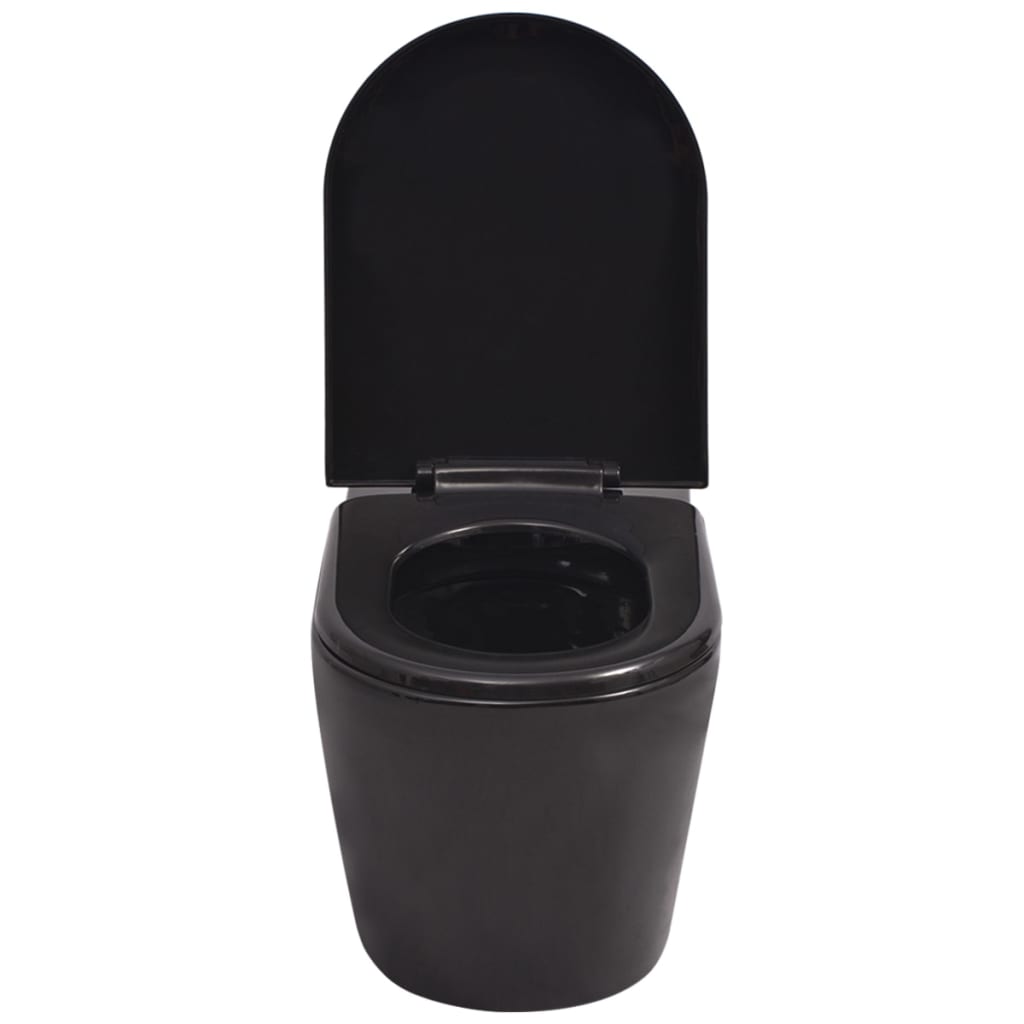 Hangend Toilet Keramiek Zwart