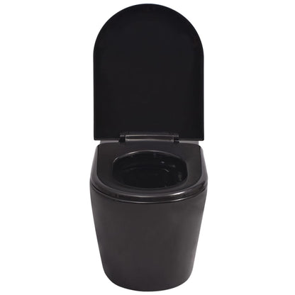 Hangend Toilet Keramiek Zwart