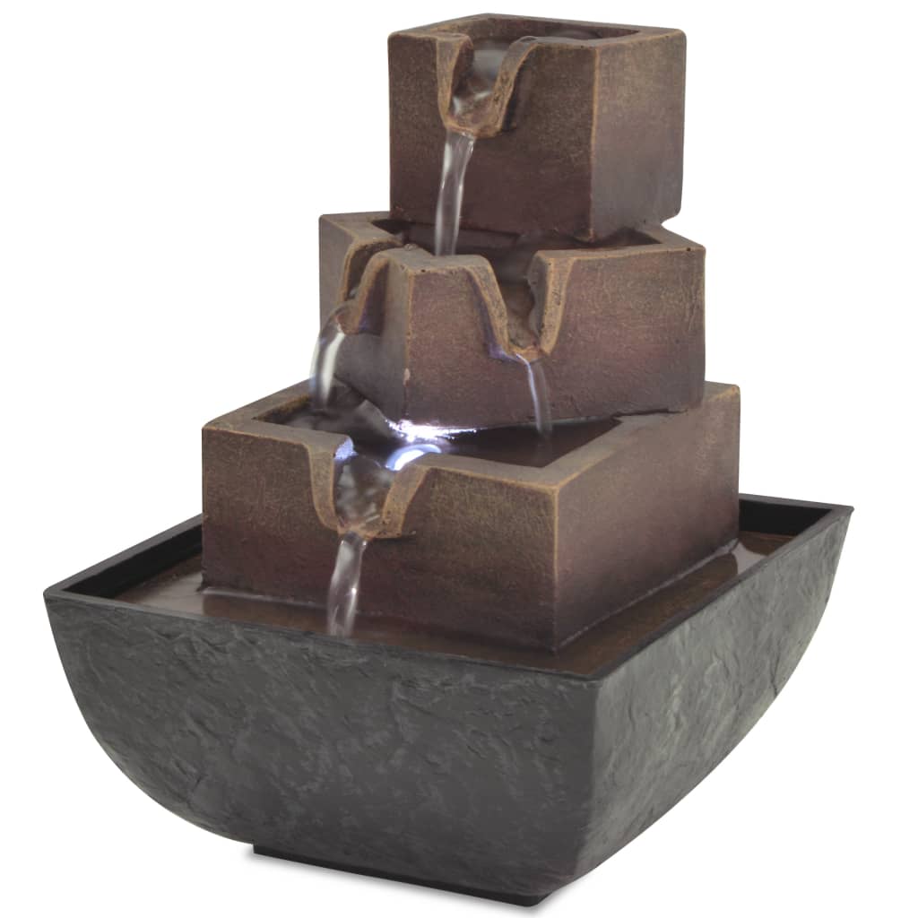 Binnenfontein Met Led-Verlichting Polyresin