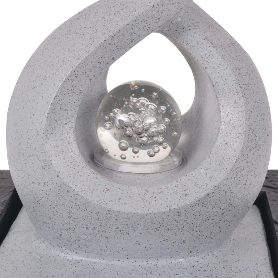 Binnenfontein Met Led-Verlichting Polyresin