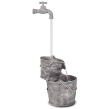 Waterornament Met Kraan En Emmers Polyresin