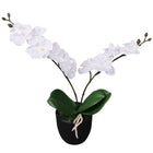 Kunstplant Orchidee Met Pot 30 cm Wit