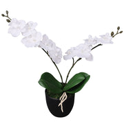 Kunstorchidee 30 cm wit