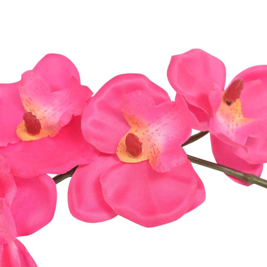 Kunstplant Orchidee Met Pot 30 cm Rood