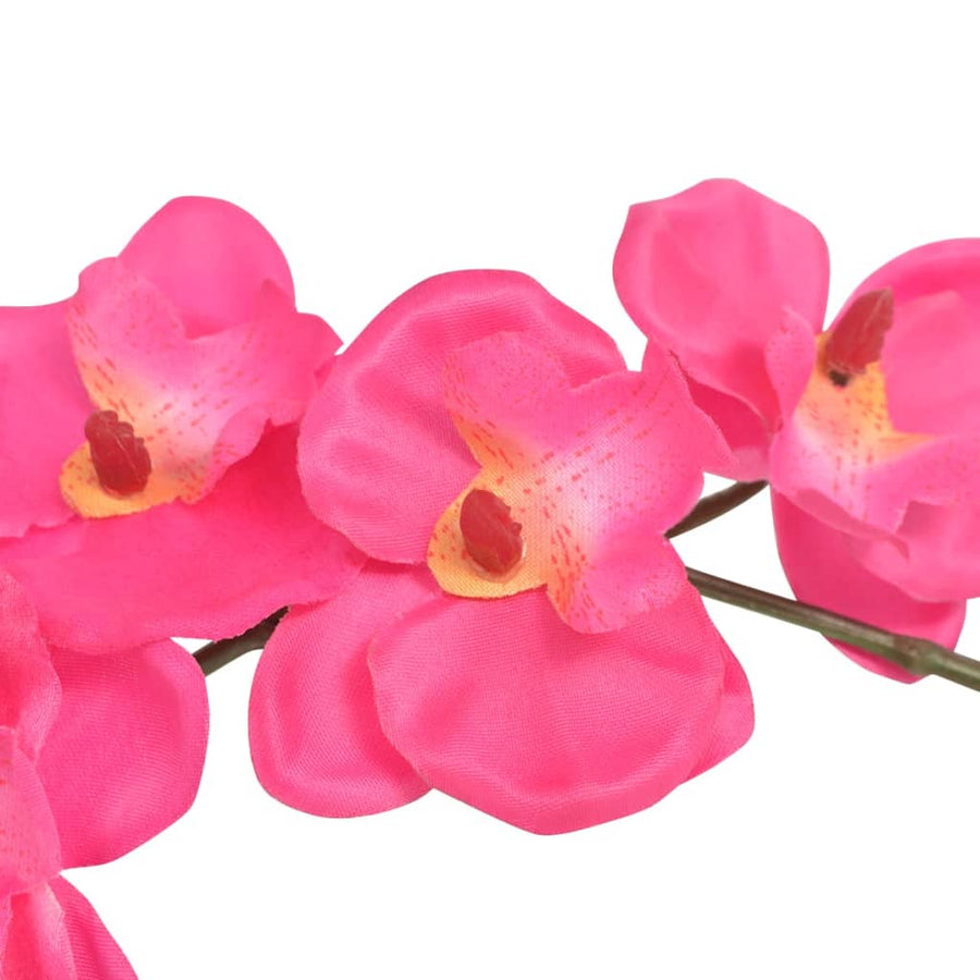 Kunstplant Orchidee Met Pot 30 cm Rood