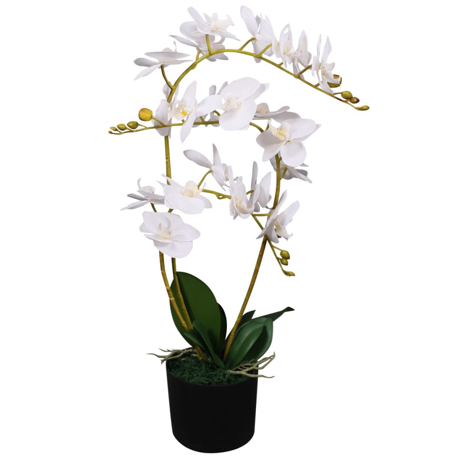 Kunstplant orchidee met pot 65 cm wit 65 cm Wit