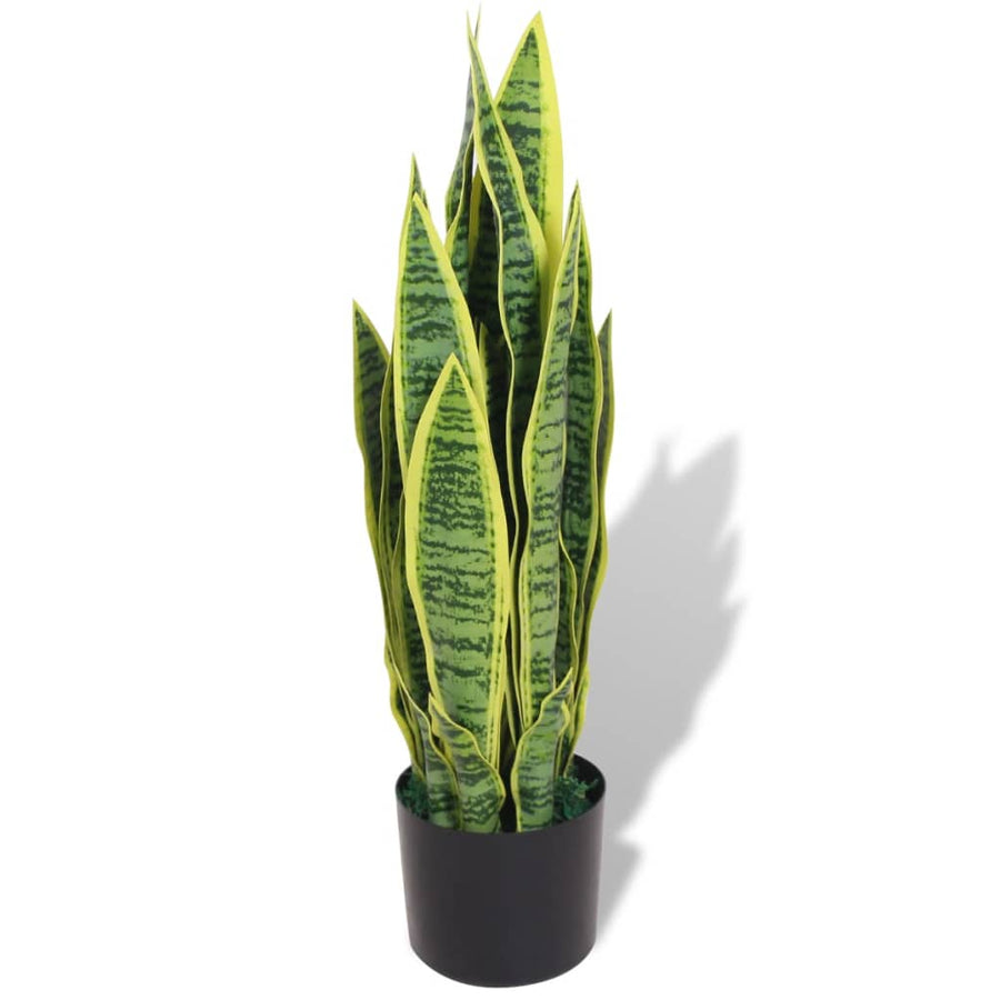 Kunst sanseveria plant met pot 65 cm groen Sansevieria/65 cm