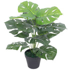 Artificial plant with pot monstera 45 cm green