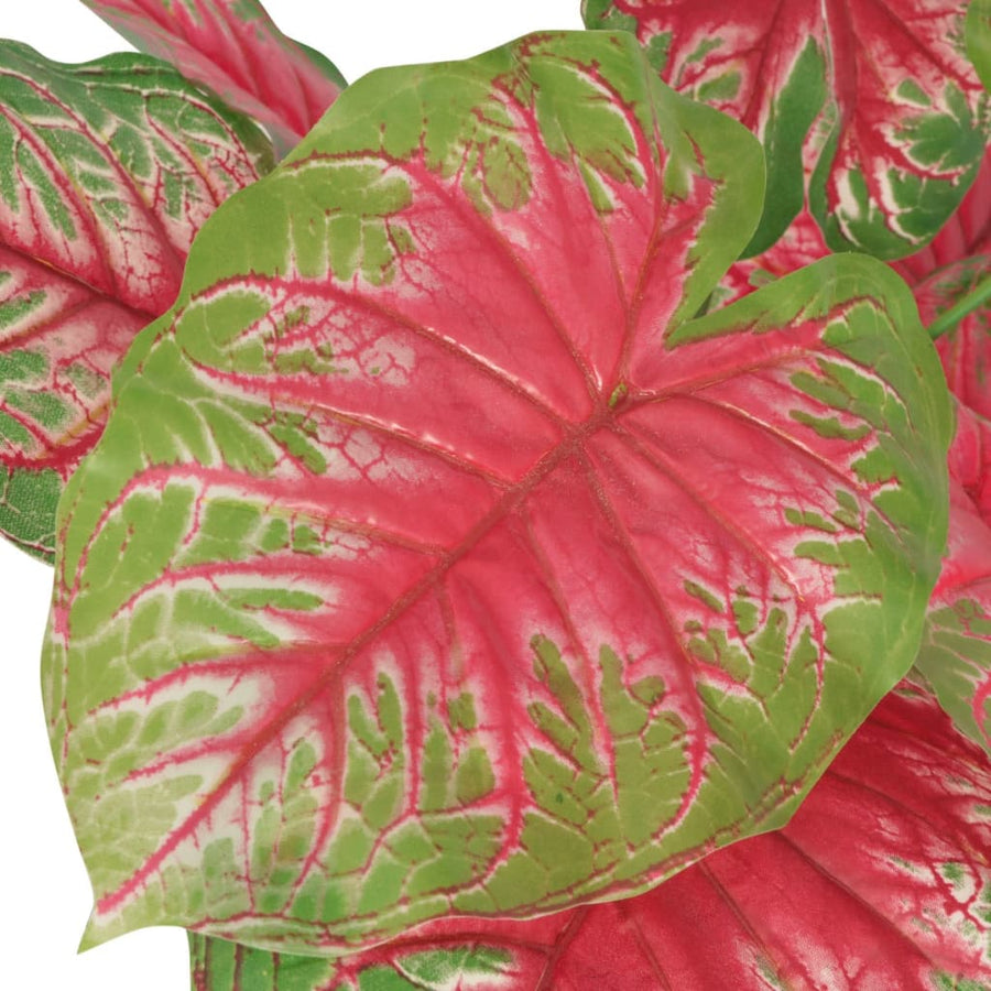Kunstplant Caladium Met Pot 85 Cm En Rood caladium/85 cm