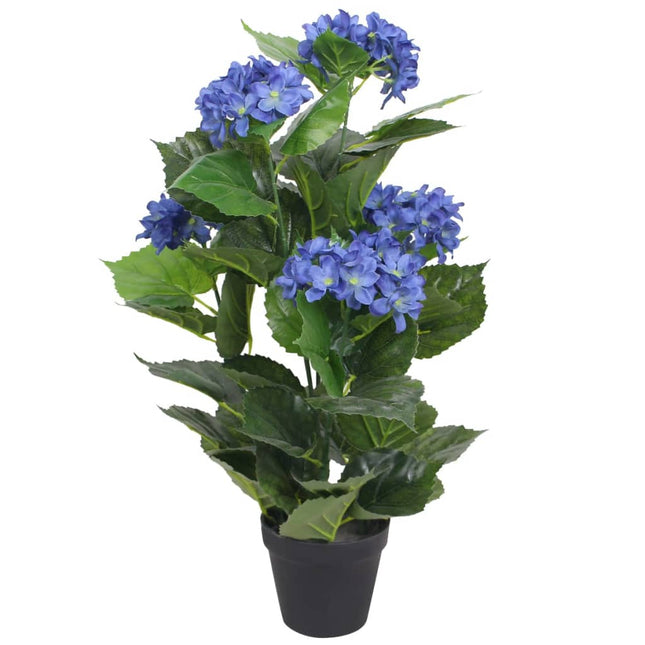 Kunst Hortensia Plant Met Pot 60 Cm Blauw Hortensia/60 cm