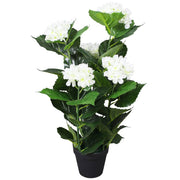 Kunst hortensia plant 60 cm wit