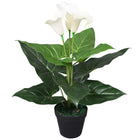 Kunst Calla Lelie Plant Met Pot 45 Cm Wit Calla lelie/45 cm