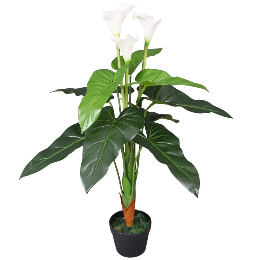 Kunst Calla Lelie Plant Met Pot 85 Cm Wit Calla lelie/85 cm