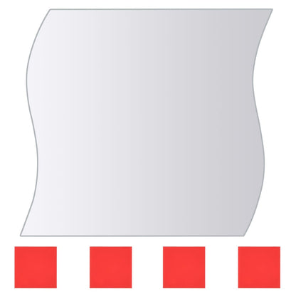 8 st Spiegeltegels meervormig glas