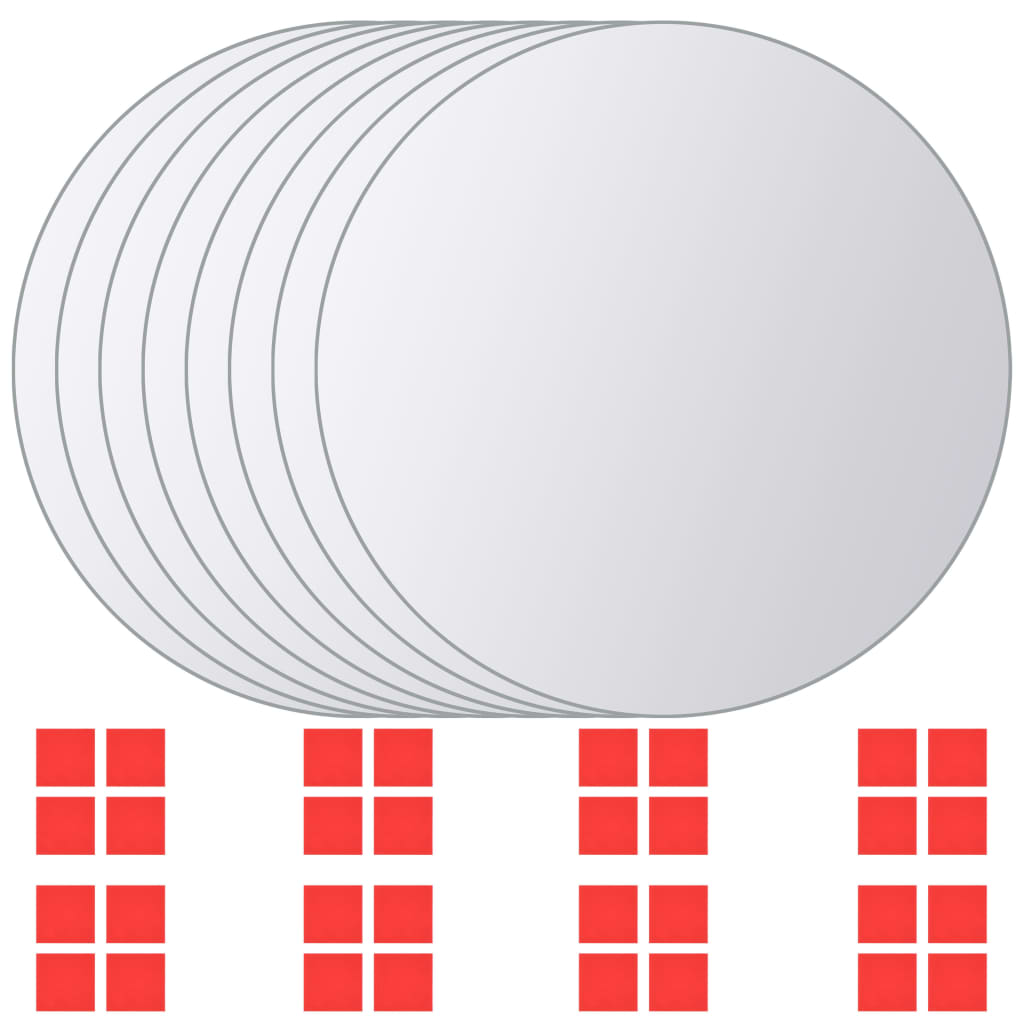 Spiegeltegels Rond Glas 8