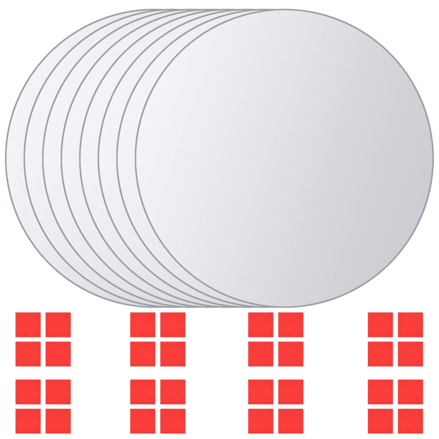 Spiegeltegels Rond Glas 8